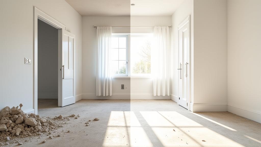 Post-renovation cleanup transformation